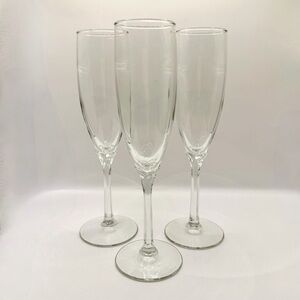 Libbey Domaine Clear Champagne Flutes - Hexagonal Stem 8 7/8" - Pattern 8995